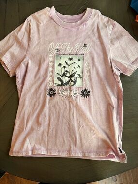 Vans Pink Floral 'Off The Wall' Graphic Tee